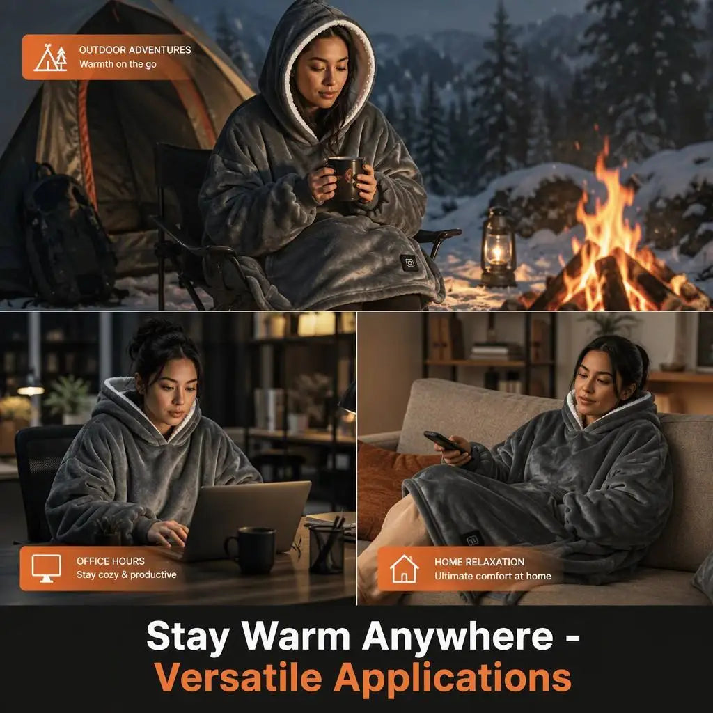 Oversized Sherpa Wearable Blanket