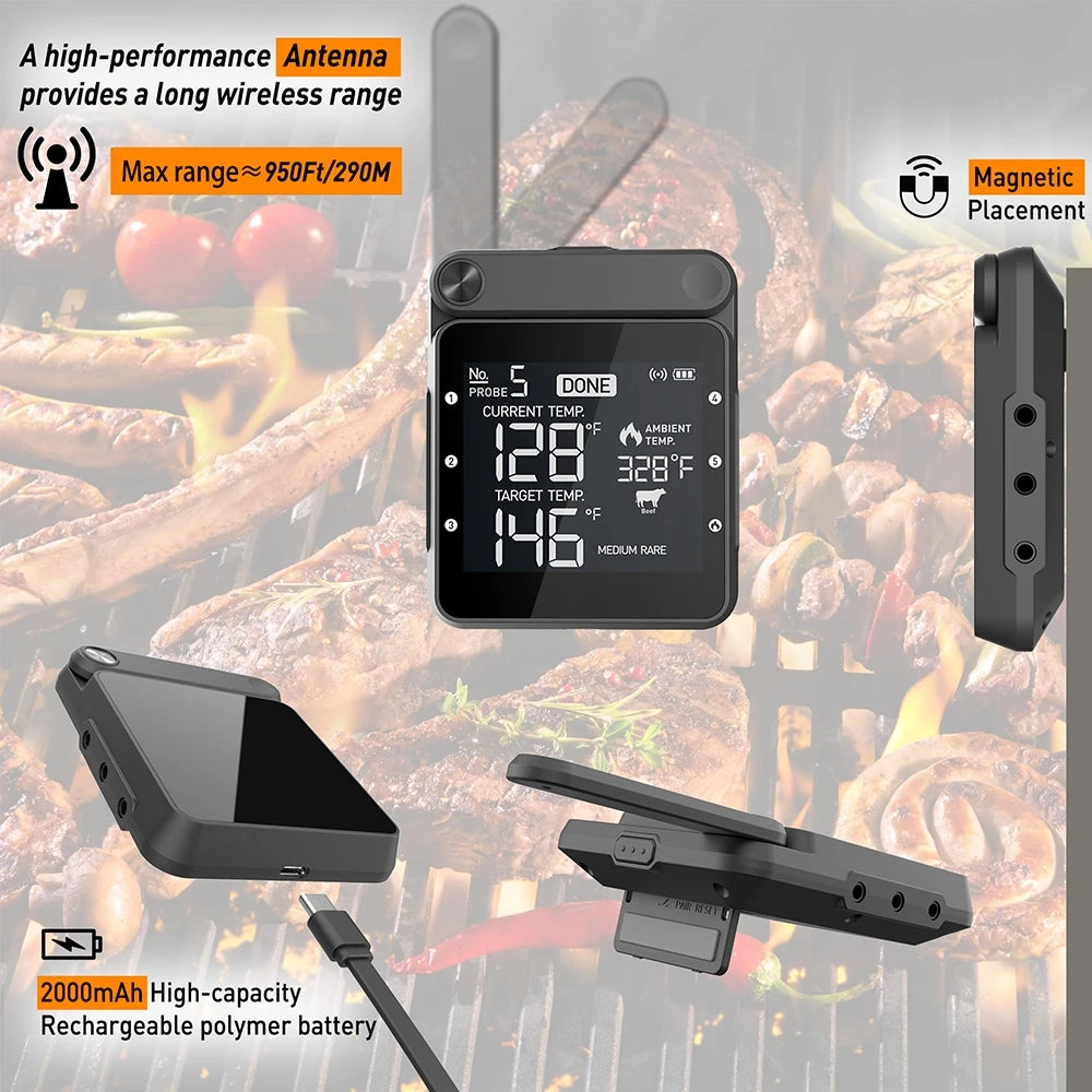 Wireless Smart Meat Thermometer