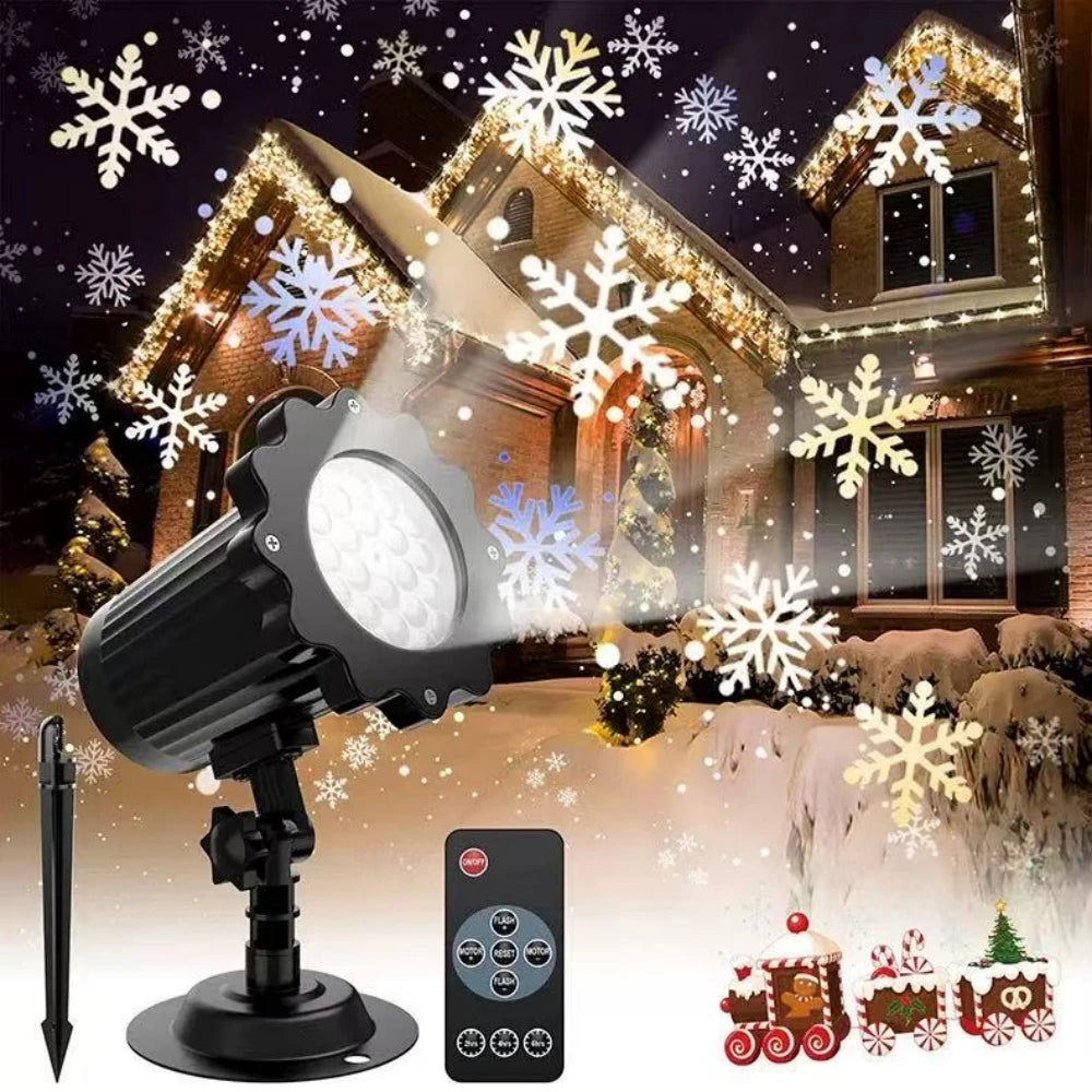 Outdoor Snowflake Projector Light