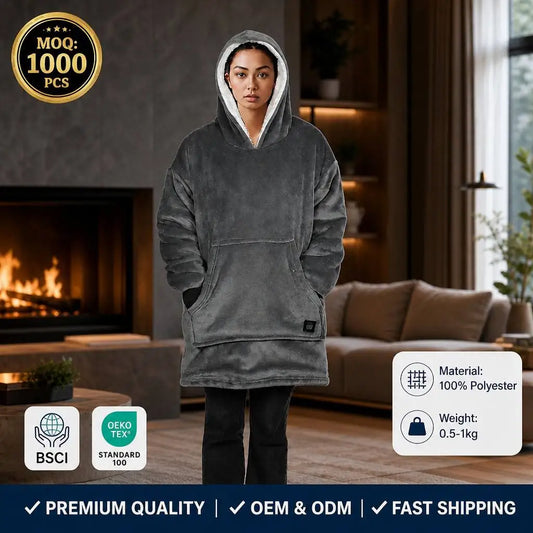 Oversized Sherpa Wearable Blanket