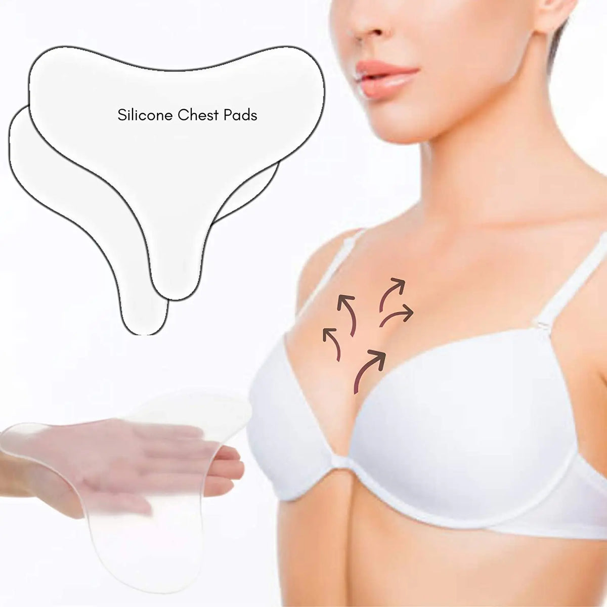 Reusable Silicone Chest Wrinkle Pad