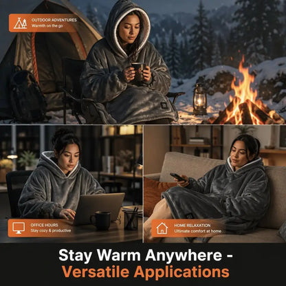 Oversized Sherpa Wearable Blanket