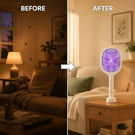 Rechargeable Electric Bug Zapper Racket