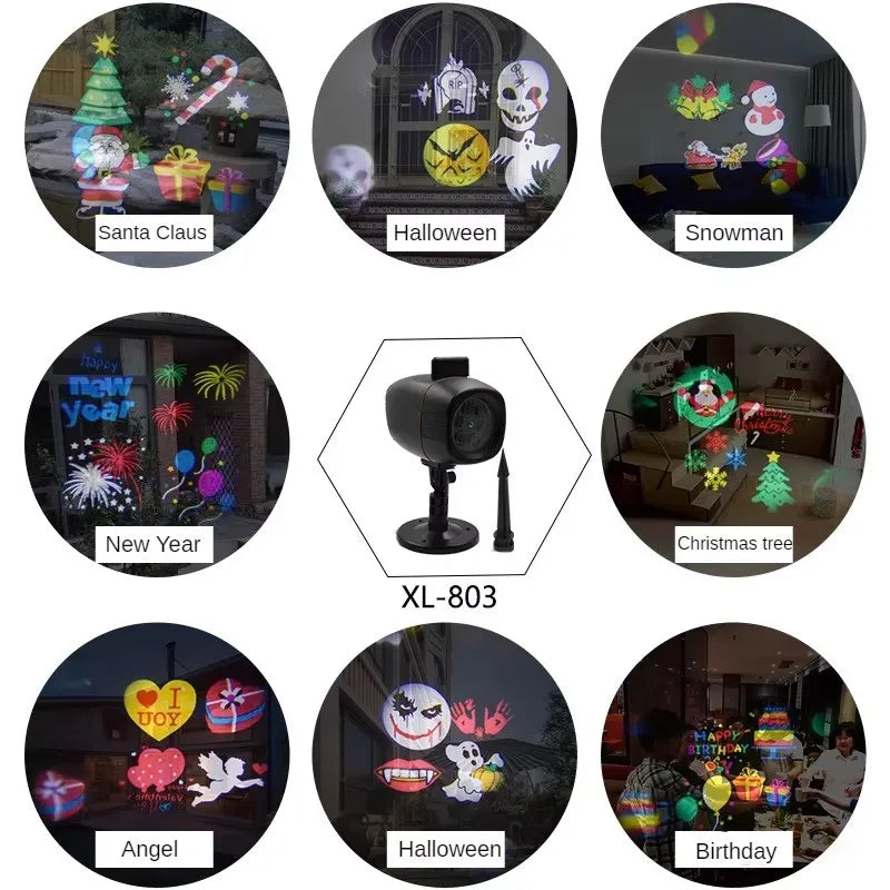 Holiday Window Projector Light